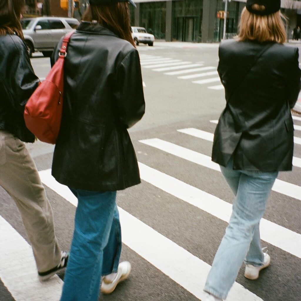 women walking in new york city