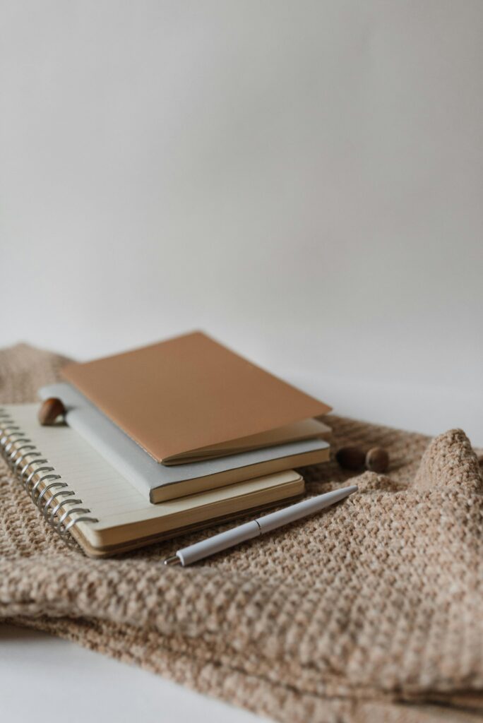 books on a blanket